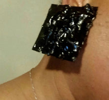 Load image into Gallery viewer, Vintage extra large  handmade Paper Design Clip On Earrings
