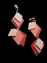 Load image into Gallery viewer, Multi Layer Wooden boho Clip On Earrings
