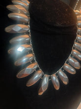 Load image into Gallery viewer, Vintage gunmetal brutalist collar necklace vintage
