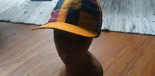 Load image into Gallery viewer, Vintage Kente Cotton Baseball hat snapback closure
