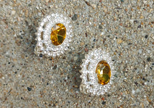 Load image into Gallery viewer, Crystal Stud Clip On Earrings
