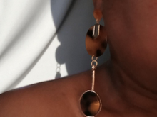 Load image into Gallery viewer, Abstract tortoise earrings
