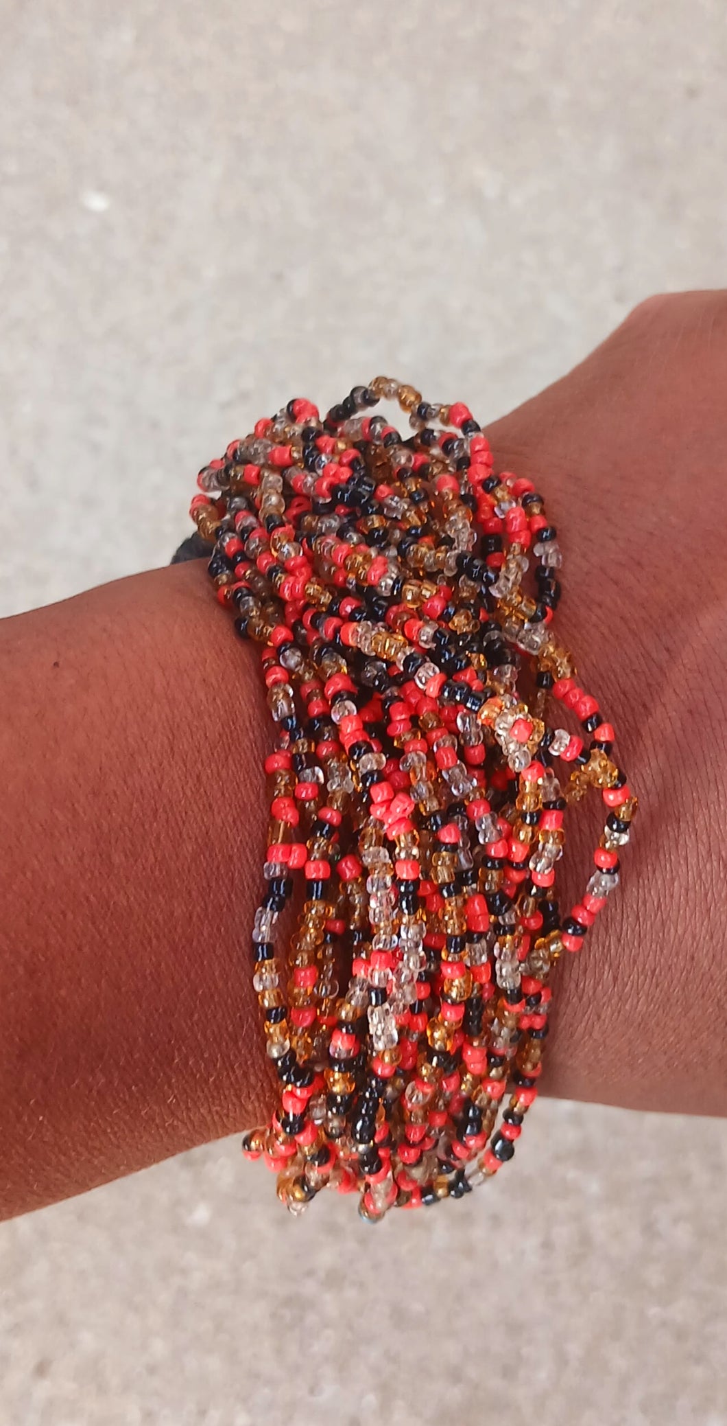 Vintage multi strand beaded bracelet