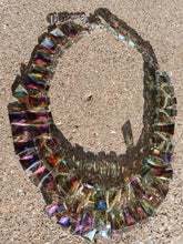Load image into Gallery viewer, Rare Nakamol Swarovski glass Bib necklace. handmade one of a kind Very hard to find
