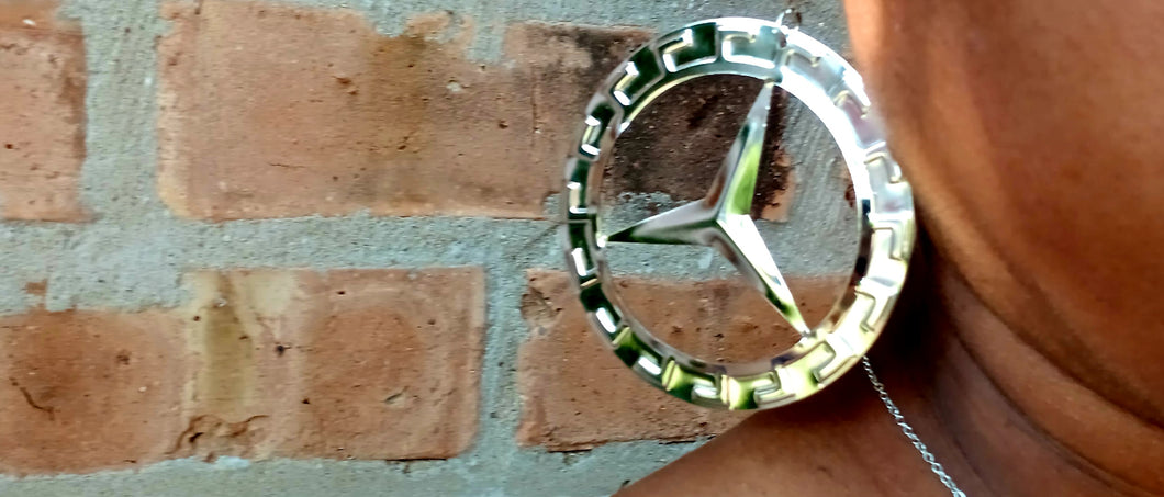 Vintage 1980s Benz Medallion hoops