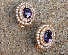 Load image into Gallery viewer, Crystal Stud Clip On Earrings
