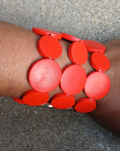Load image into Gallery viewer, Abstract wooden cuff
