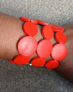 Abstract wooden cuff