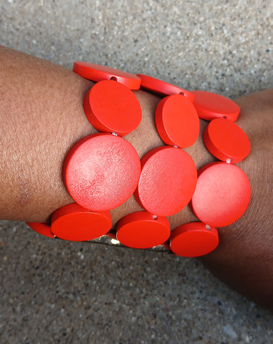 Abstract wooden cuff