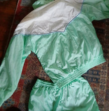 Load image into Gallery viewer, vintage 1980s Anny Mint Green Women&#39;s Track suit medium
