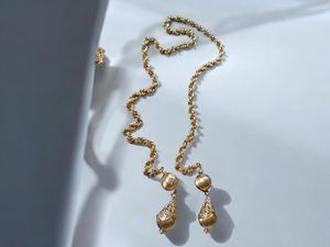 vintage 1960s Monet lariat bolero necklace