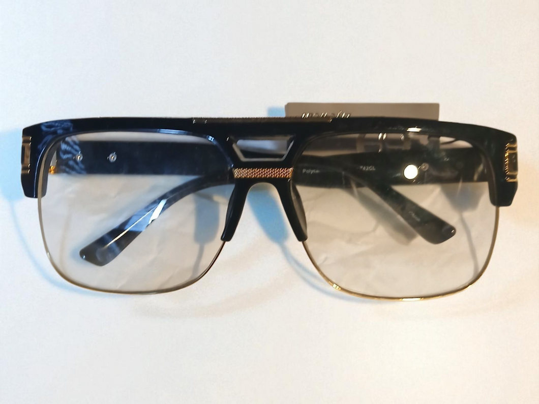 Vintage Style Mock Cazal Clear Lense Glasses