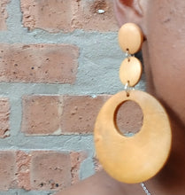 Load image into Gallery viewer, Handmade Wooden Clip on Hoops
