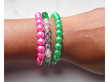 Load image into Gallery viewer, Aka mixed media bracelet set of 3
