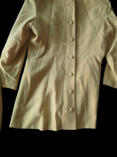 Load image into Gallery viewer, Vintage 1960s Travilla Mink and wool crepe suit Vintage size 16
