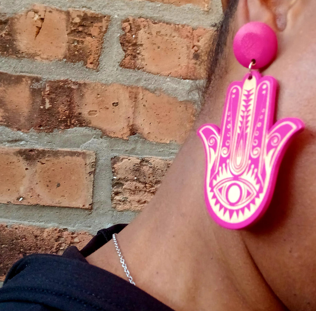 Handmade boho design Clip on earrings