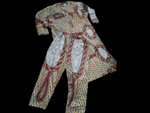 Load image into Gallery viewer, Mens Vintage Handmade African Thobe 2 piece set free size L-XL
