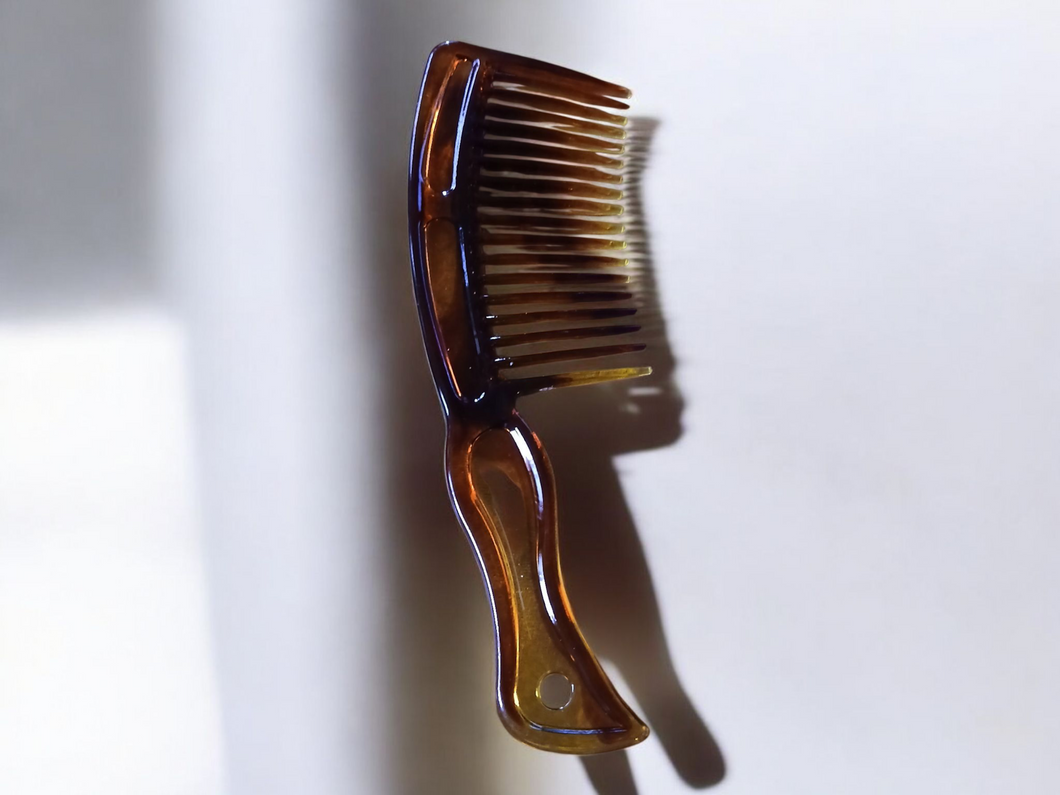 Classic giant acrylic Tortoise color afro pick