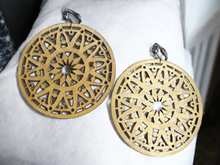 Load image into Gallery viewer, Abstract boho design Clip on earrings
