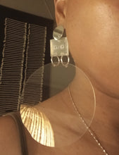 Load image into Gallery viewer, Large clear acrylic pop art Cassette earrings
