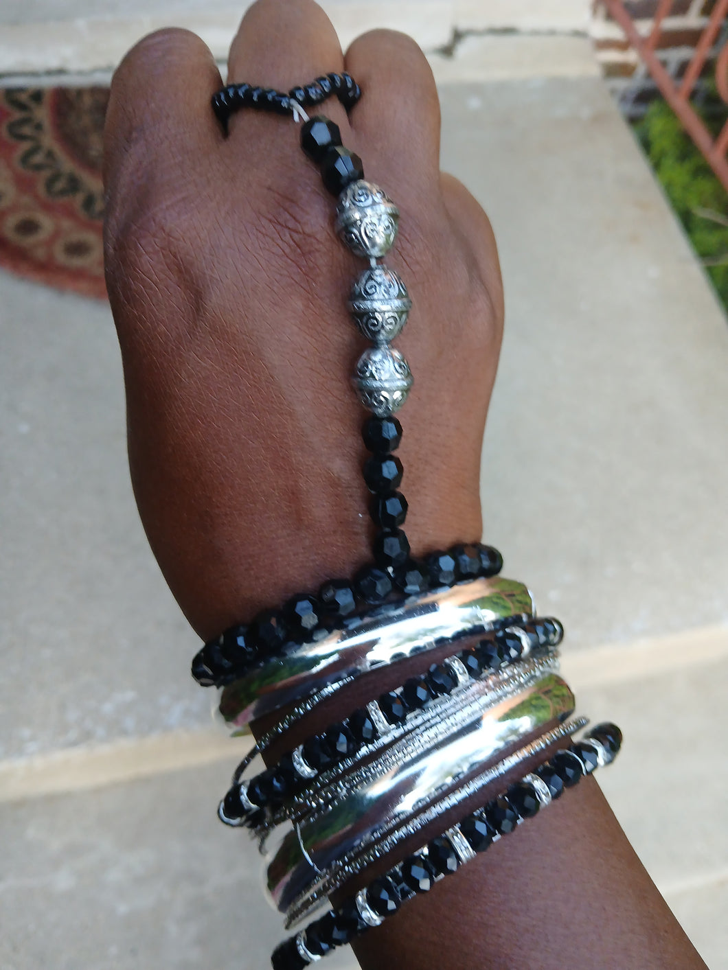 Set of 8 glam boho bangles