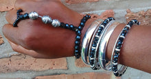 Load image into Gallery viewer, Set of 8 glam boho bangles

