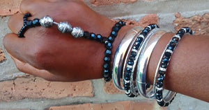 Set of 8 glam boho bangles