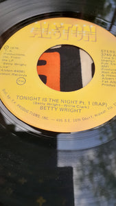 Tonight is the Night - Betty Wright  45 RPM 7" 1978