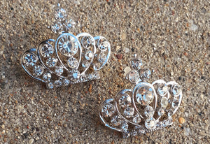 Rhinestone "QUEENS CROWN" Earrings