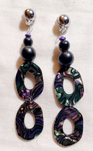 Handmade boho acrylic dangle earrings