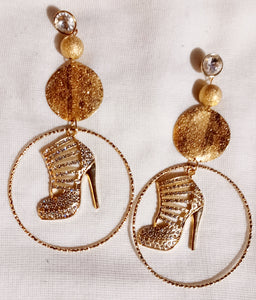 Rhinestone  "Heels" Earrings